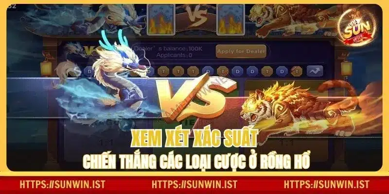 Xem xét xác suất chiến thắng các loại cược ở Rồng Hổ