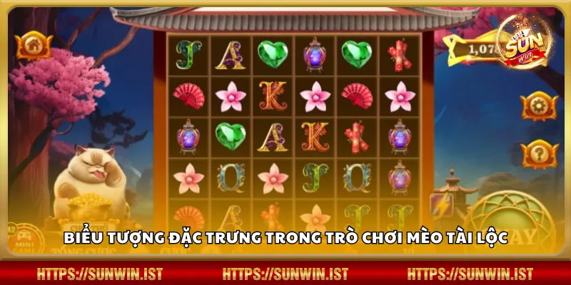 Biểu tượng đặc trưng trong trò chơi Mèo Tài Lộc