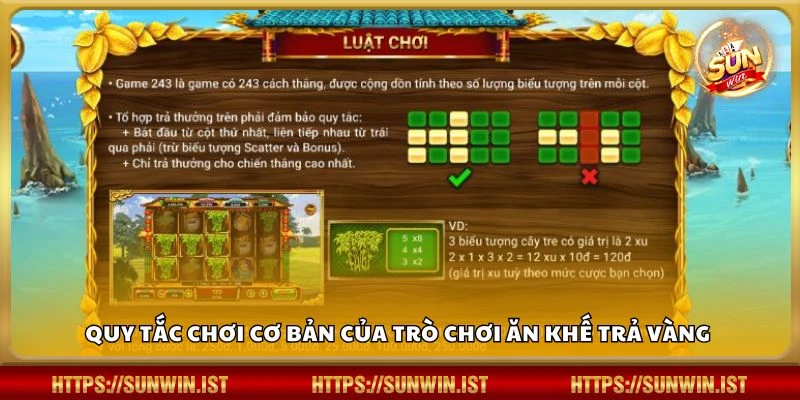 Quy tắc chơi cơ bản của trò chơi Ăn Khế Trả Vàng
